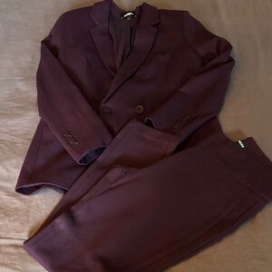 Women’s maroon suit from express. Soft and stretchy size small